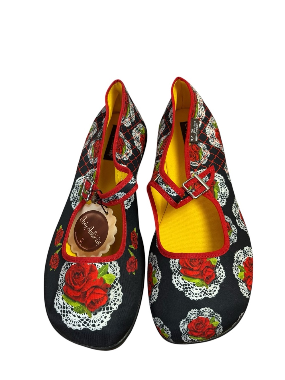 Hot Chocolate Design Mary Jane Shoes Multicolored Floral Size 43 US 12